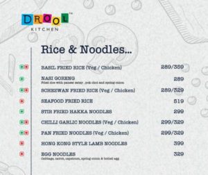 Drool Kitchen Food Menu 7