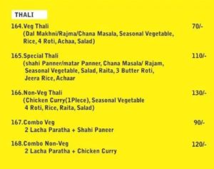 Food Shala Menu 5