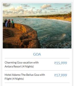 Periwinckle Holidays Goa Package