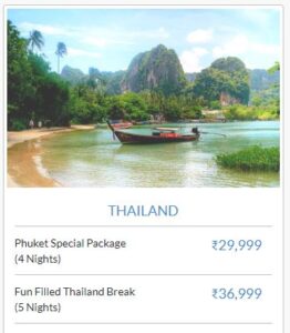 Periwinckle Holidays Thailand Package