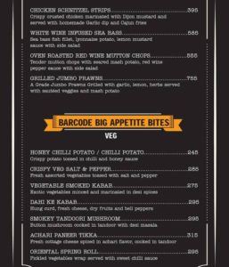 Barcode Food Menu 3