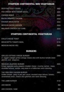 Club Lepid Menu 6