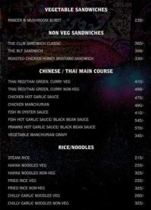 Club Lepid Menu 8