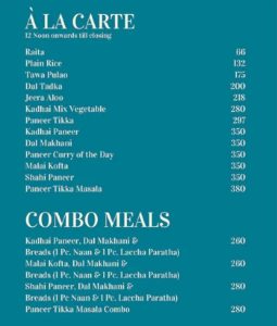 Haldiram's Menu 3