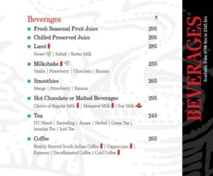 Pavilion 75 Menu 16