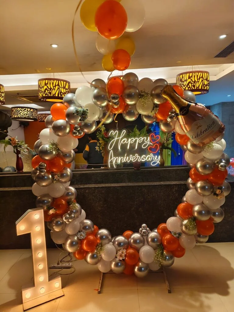 Deepak Balloons Decoration Banner