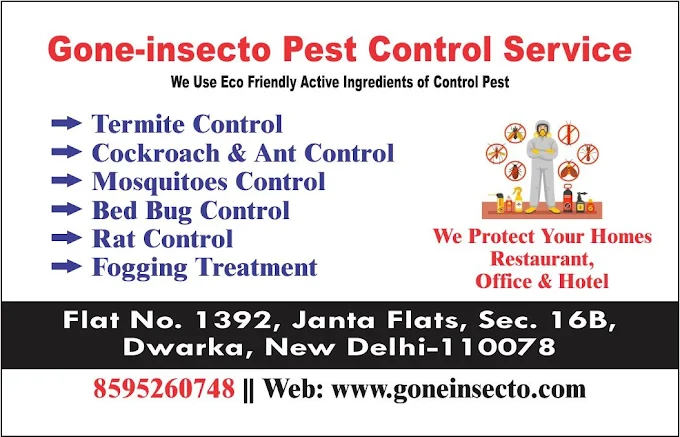 Gone insecto Pest control Banner