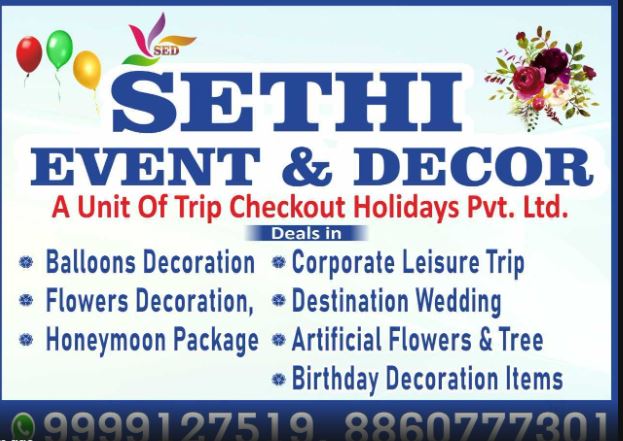 Sethi Event & Decor Banner