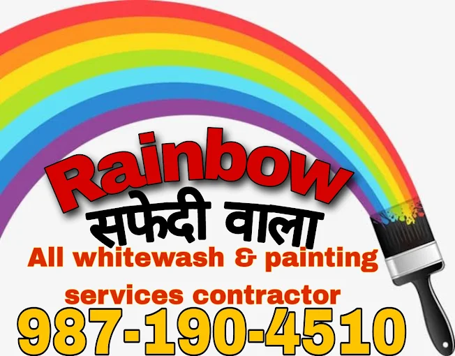 Rainbow Safedi Wala Whitewash Service Banner